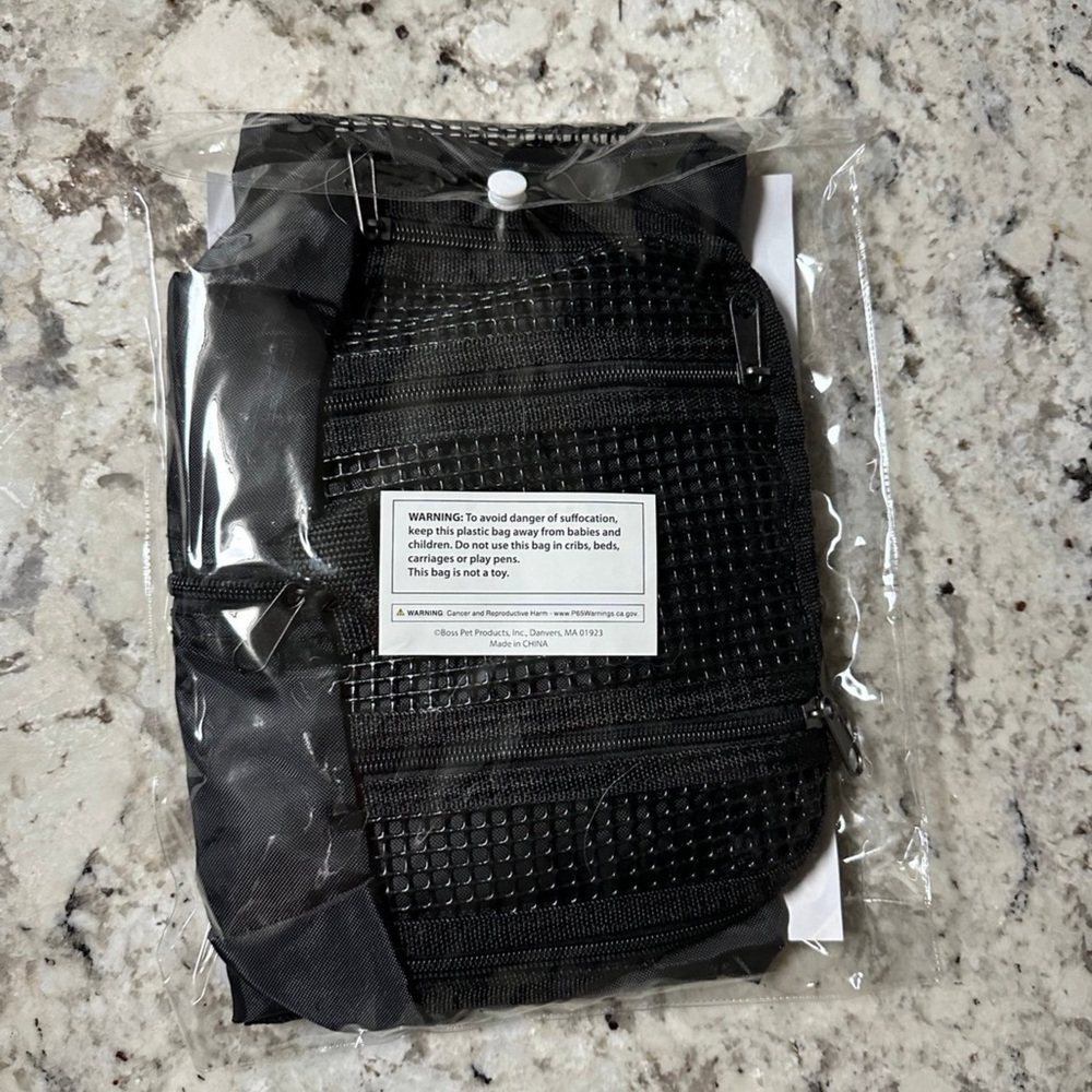 Cat Grooming Bag. Black Large - Picture 3 of 3